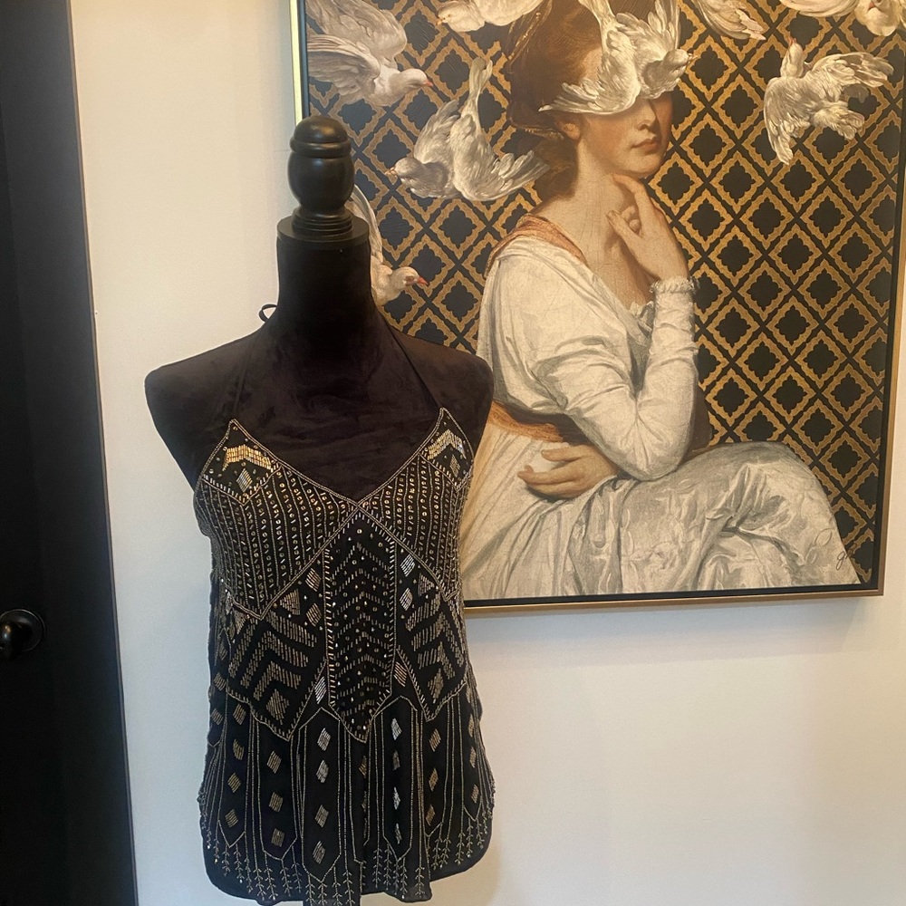 Black and Gold Women's Top